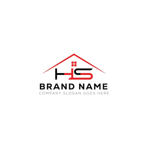 hs letter creative real estate vector logo design hs creative initials home iqon letter logo