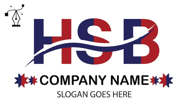 Vector hsb letter logo