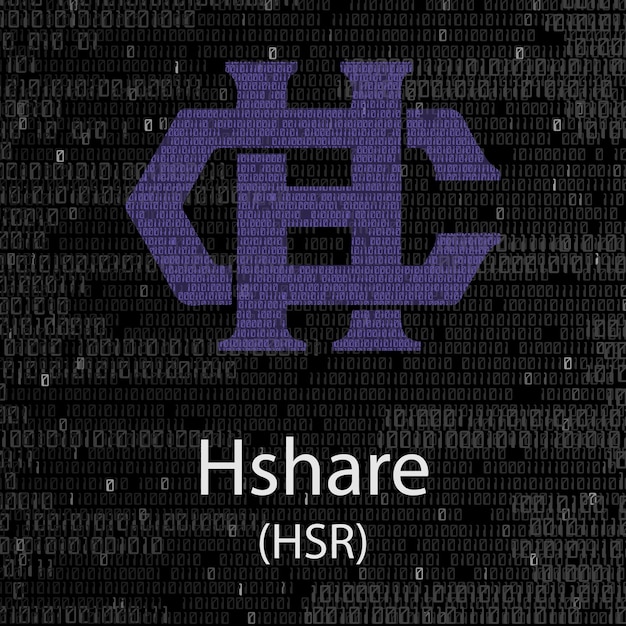 Sfondo di criptovaluta hshare