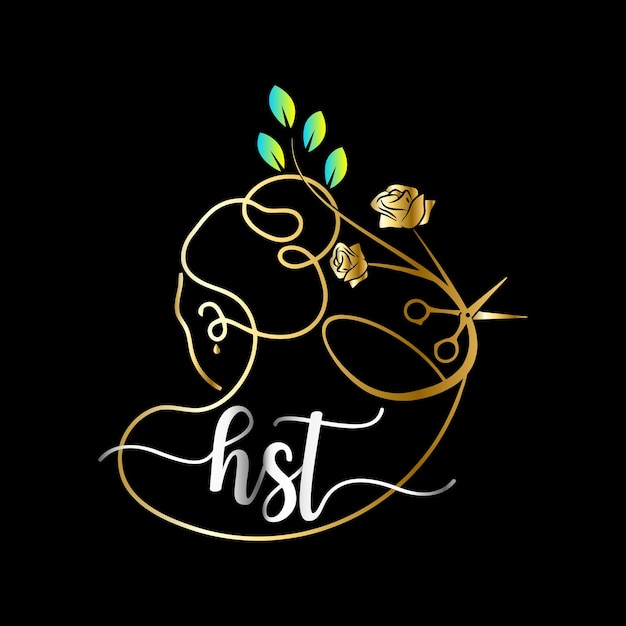 HST eerste logo, salon, Luxury Cosmetics Spa Beauty vector sjabloon