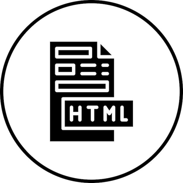 HTML-bestand vector icoon illustratie van codering en ontwikkeling icoon set