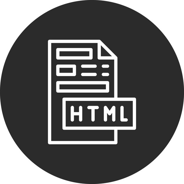 HTML-bestand vector icoon illustratie van codering en ontwikkeling icoon set