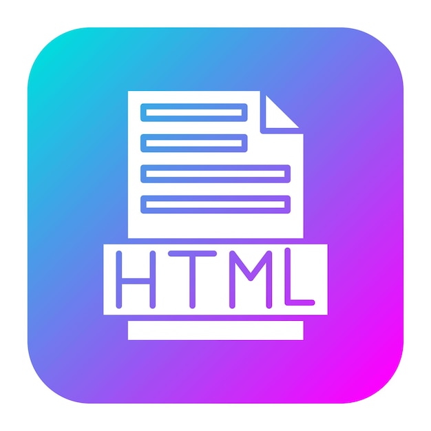 HTML-bestand vector icoon Kan worden gebruikt voor codering en ontwikkeling iconen