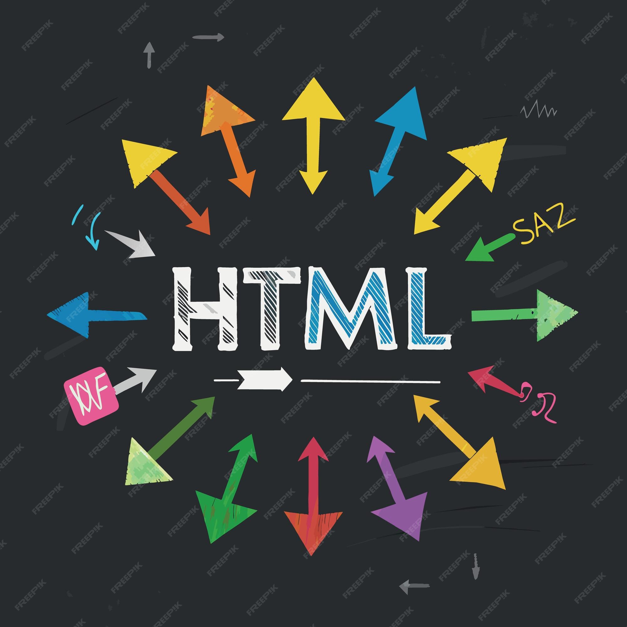 Premium Vector | HTML coding language programming for website blog and ...
