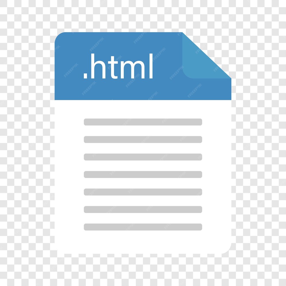 Premium Vector | HTML file html extension Document in the html format ...