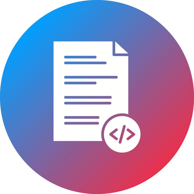 Викторное изображение значка файла HTML может использоваться для кодирования и разработки