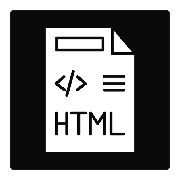 HTML ファイル アイコン
