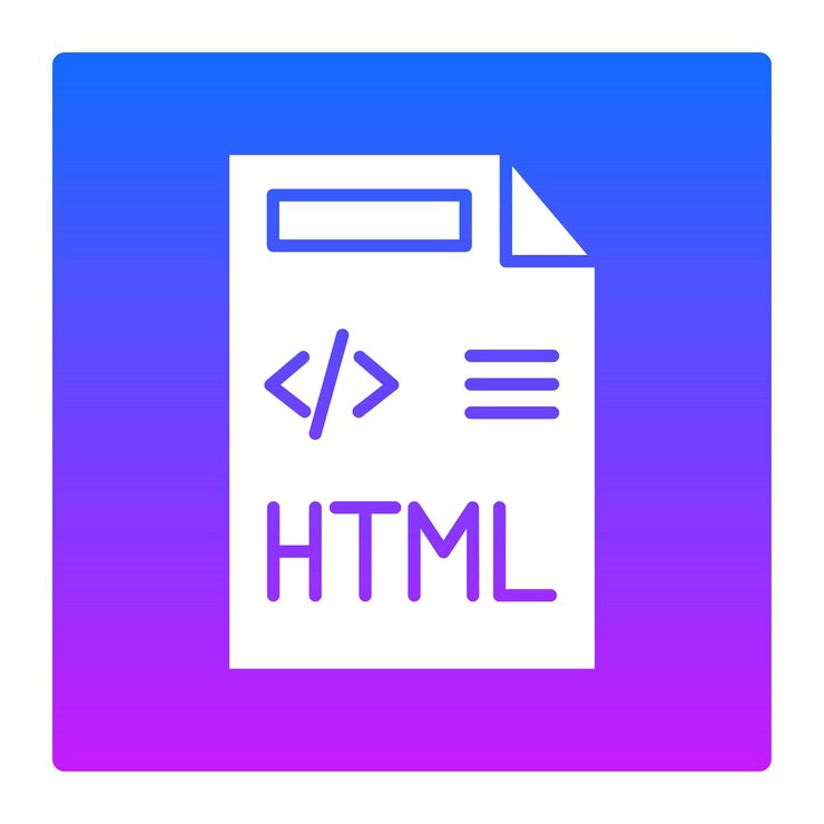 Vector html file icon
