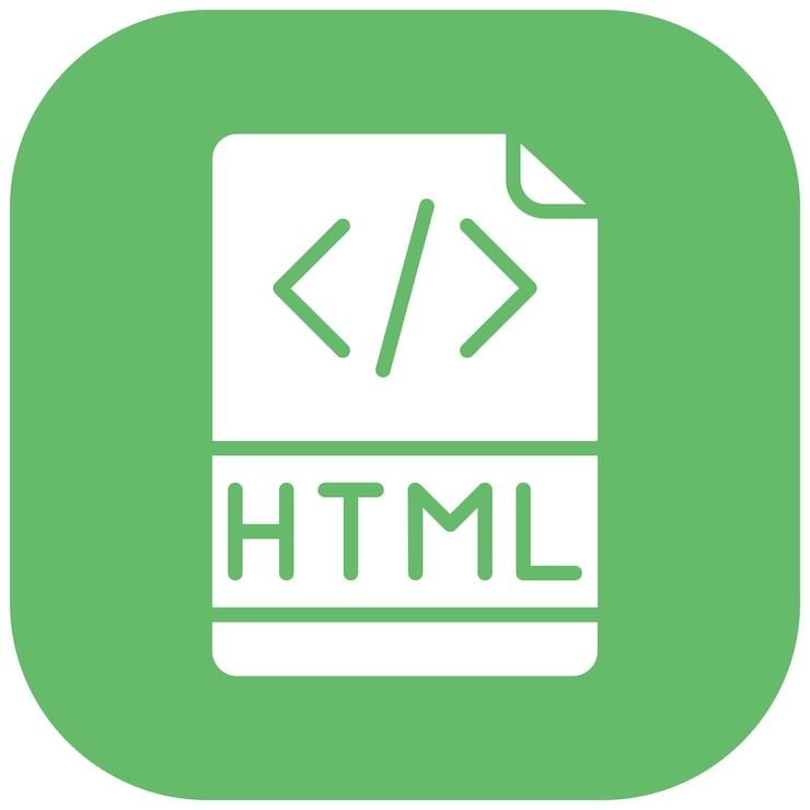 Vector html file vector illustration style