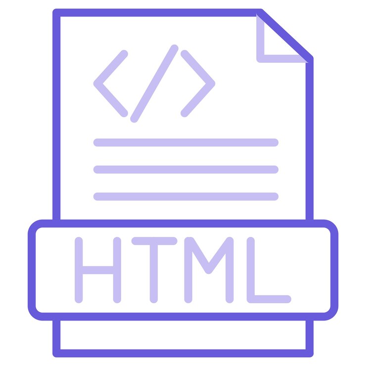 Vector html file vector illustration
