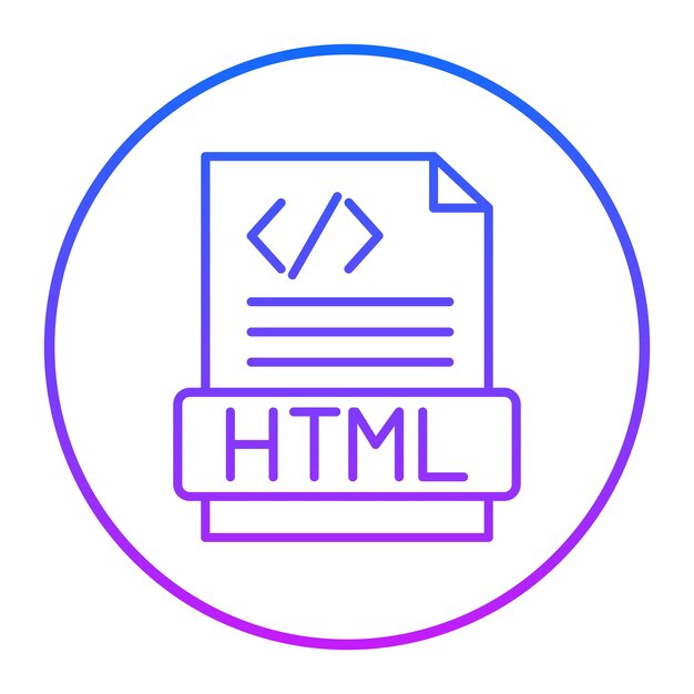 Html 파일 터 일러스트레이션