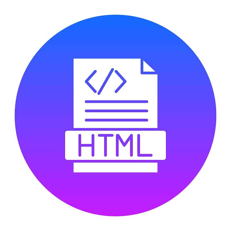 Vector html file vector illustration