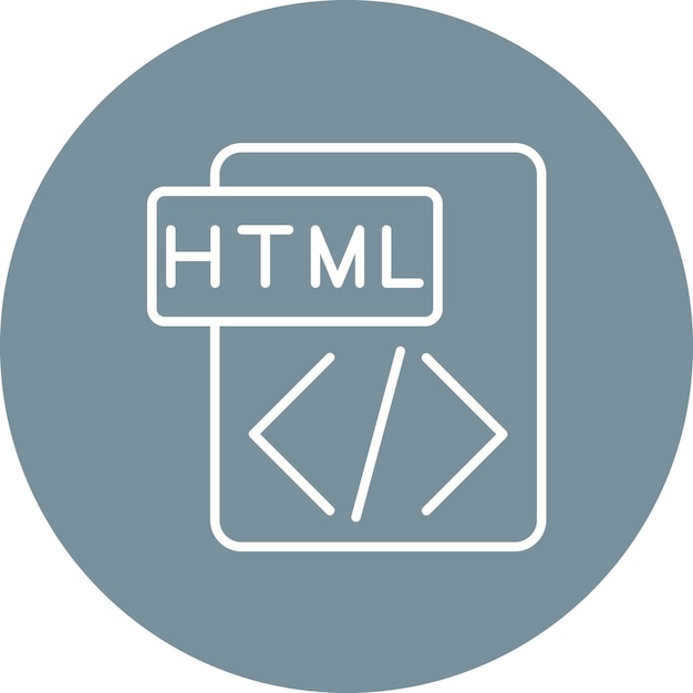 Html-icon vector afbeelding Kan worden gebruikt voor copywriting