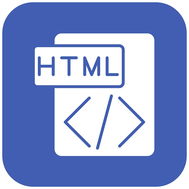Html-icon vector afbeelding Kan worden gebruikt voor copywriting