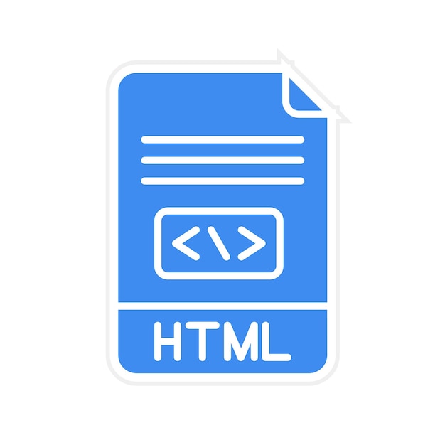 HTML-icon vector afbeelding Kan worden gebruikt voor No Code