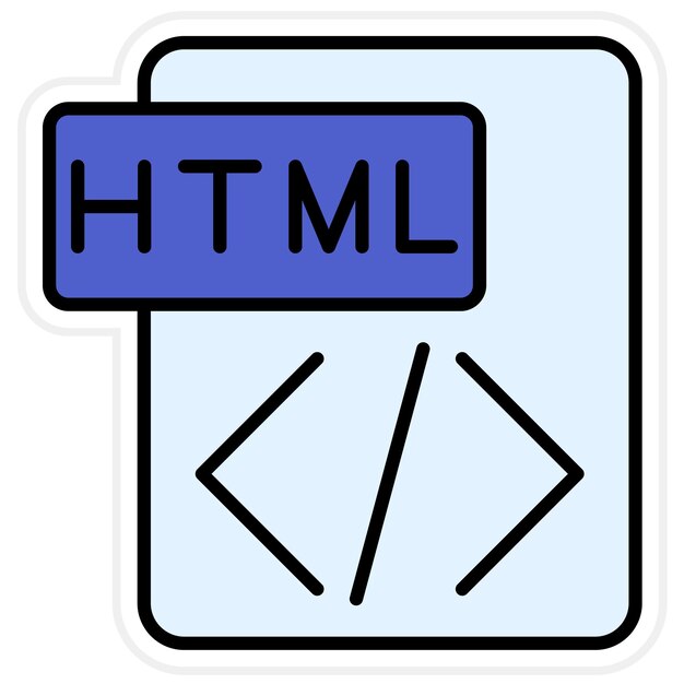 Html icon vector image Can be used for Copywriting