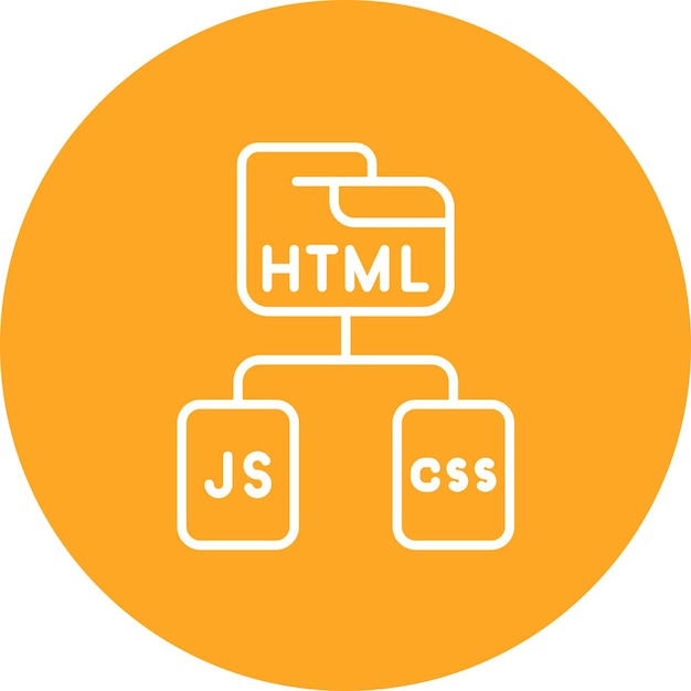 Html Js Css icon vector image Can be used for Media Agency