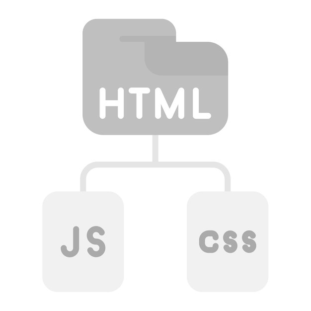 Html Js Css icoon vector afbeelding Kan worden gebruikt voor Media Agency