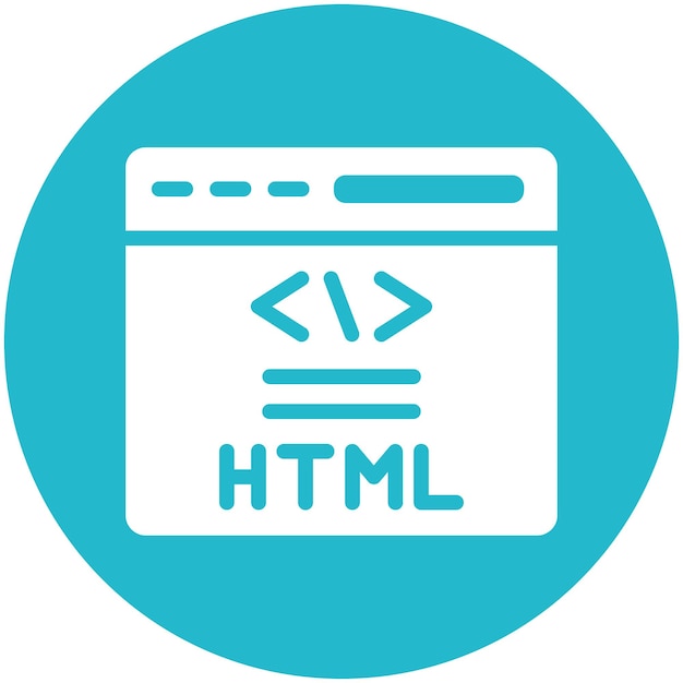 HTML-vectorpictogram illustratie van No Code pictogram