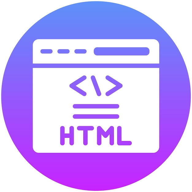 HTML-vectorpictogram illustratie van No Code pictogram