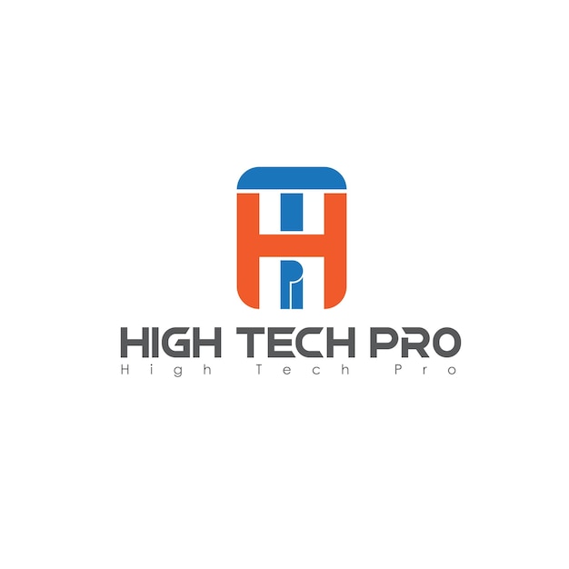 Vector htp uniek tech-logo