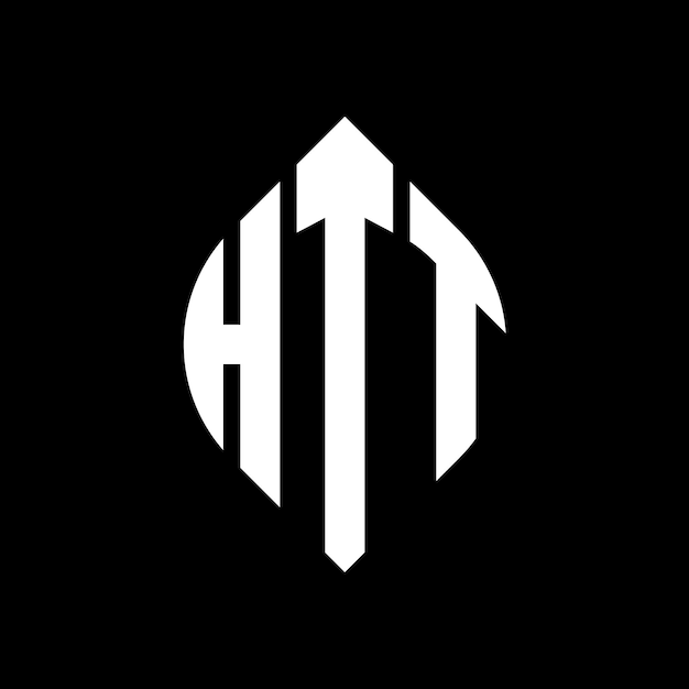 htt circle letter logo design with circle and ellipse shape htt ellipse letters with typographic style the three initials form a circle logo htt circle emblem abstract monogram letter mark vector