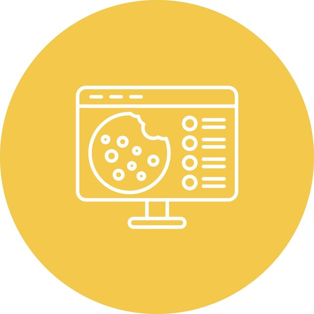 Http Cookie icoon vector afbeelding Kan worden gebruikt voor Web Hosting