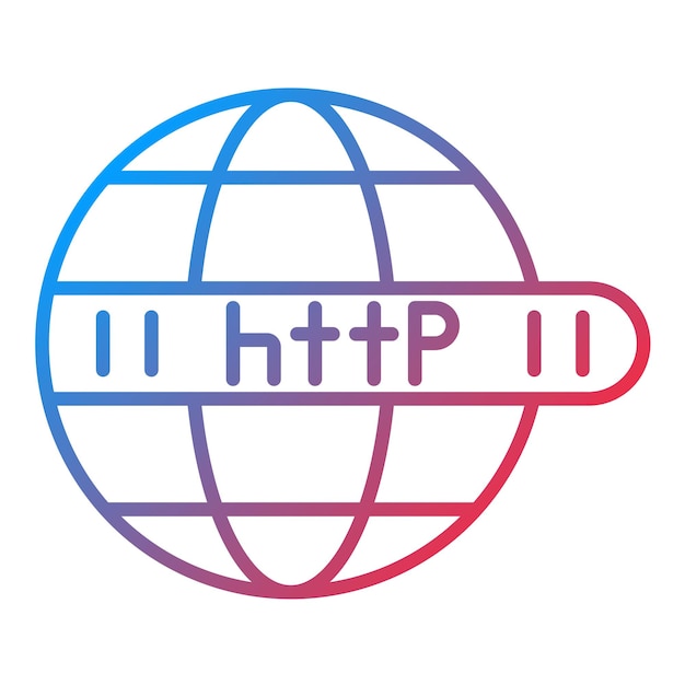Httpアイコンベクトル画像はインターネットマーケティングに使用できます