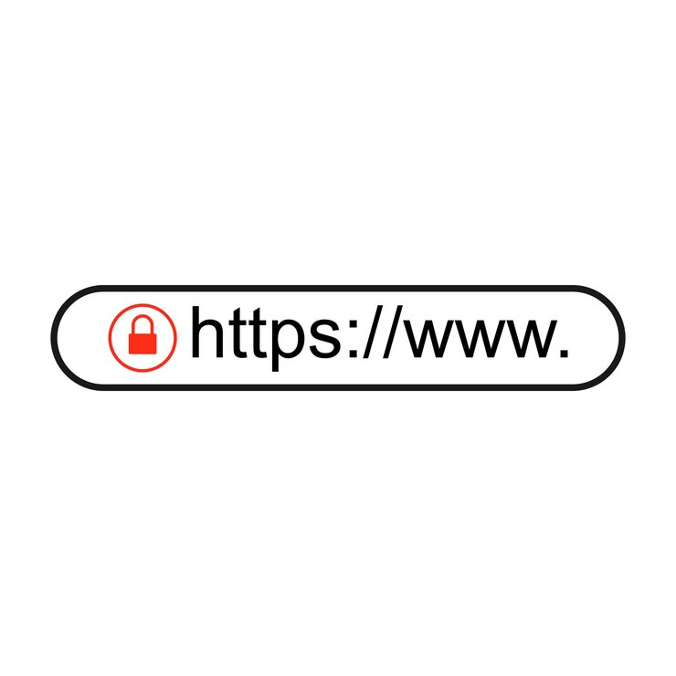 Vector https protocol browsing trends and connection securityvector illustration symbol design