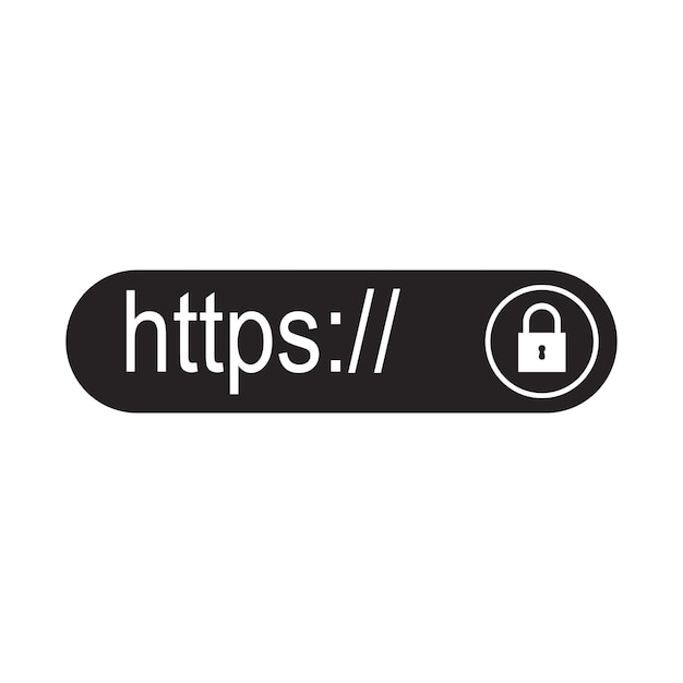 Vector https protocol browsing trends and connection securityvector illustration symbol design