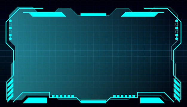 Vettore scatole di callout hud layout delle informazioni di visualizzazione dello spazio futuristico elemento cornice informativa digitale per il testo