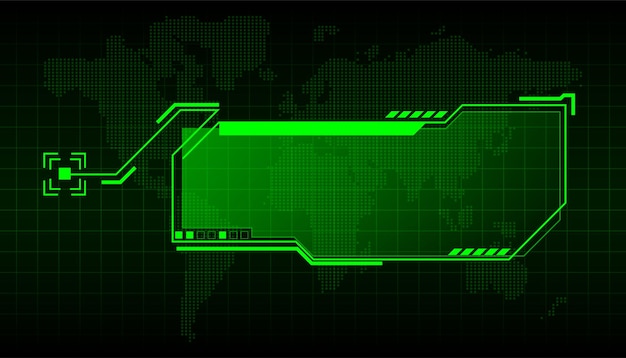 Блоки выноски Hud Футуристическое пространство отображают информационный макет цифровой информационный элемент рамки для текста