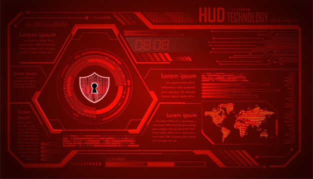 Hud cyber circuit toekomstige technologie concept achtergrond