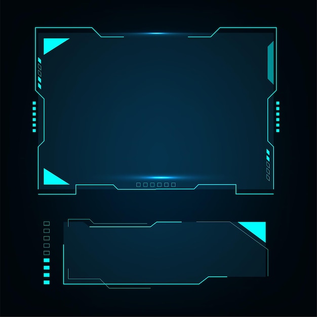 Hud elaments, Futuristic Elements User Screen Monitor Interface Vector Illustration