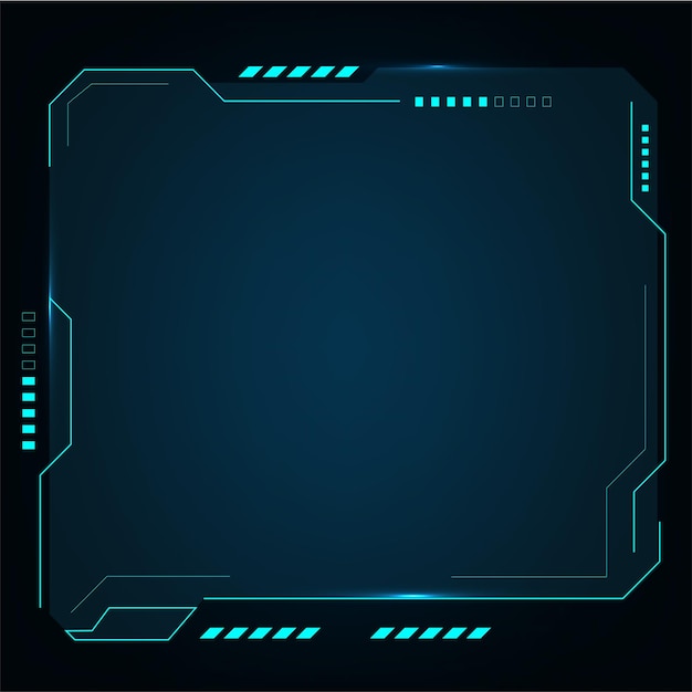 Hud elaments, futuristische elementen gebruiker scherm monitor interface vectorillustratie