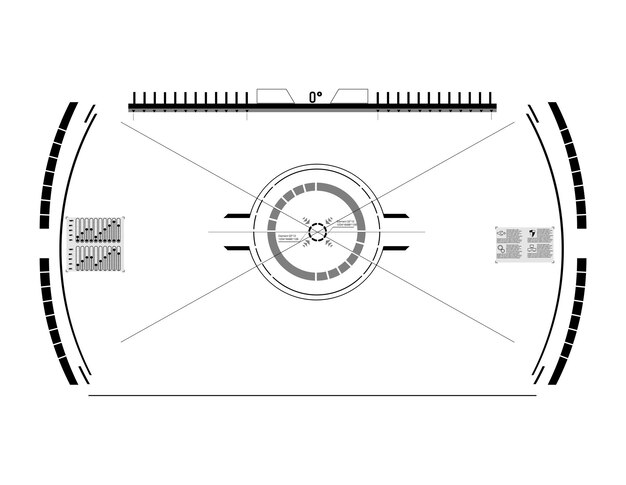 Hud elementsgraphVector illustrationHeadup 디스플레이 요소 웹용