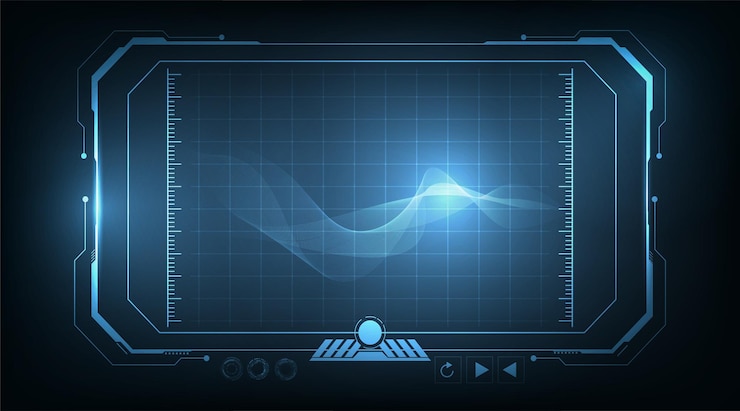 Vector hud futuristic screen elements concept