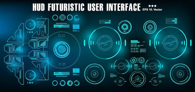 HUD futuristische groene gebruikersinterface dashboard weergave virtual reality technologie scherm