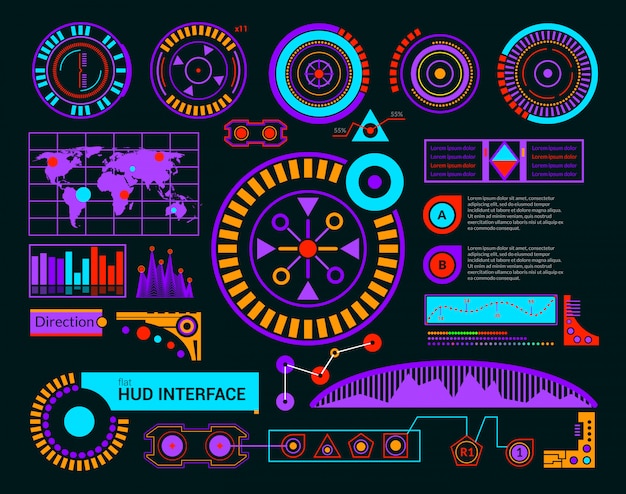 Hud interface black