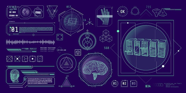 Vector hud interface design for decoding big data