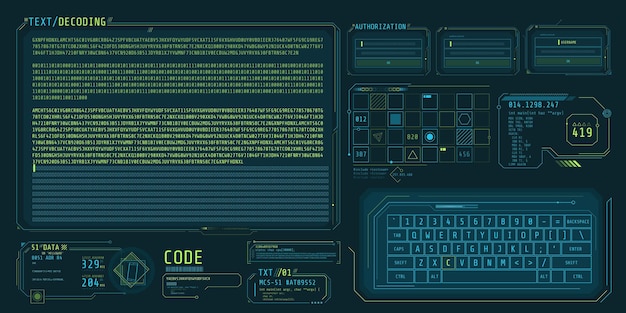 Hud interface design for decoding big data