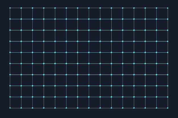 Griglia di interfaccia hud matrice di punti e simbolo di matrice sistema operativo sfondo ui vettore futuristico