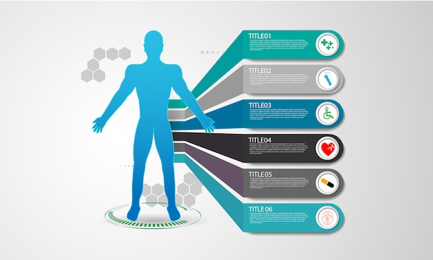 Hud interface virtuale ologramma futuro sistema sanitario innovazione