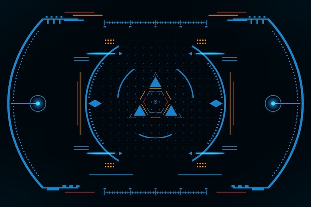 Interfaccia utente vr pannello hud