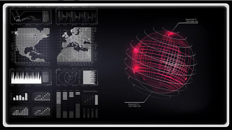 Vector hud set. technology elements for (business, medicine, forex, finance, analytics)