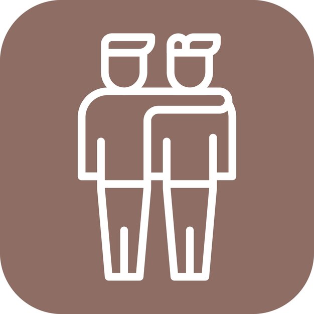 Hug icon vector afbeelding Kan worden gebruikt voor Vriendschap