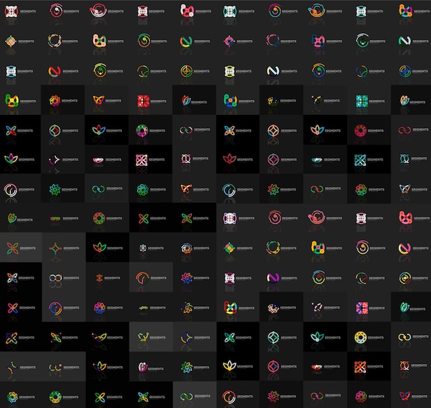 Enorme mega raccolta di loghi astratti