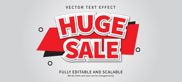 Huge sale text effect