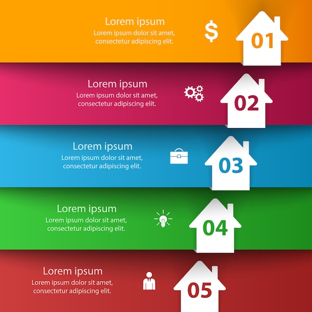 Huis abstracte 3d pictogram. Zakelijke infographic