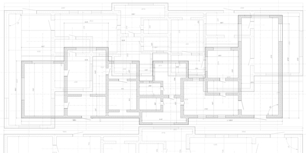 Huis architectonisch plan Technisch ontwerp Architectonisch project